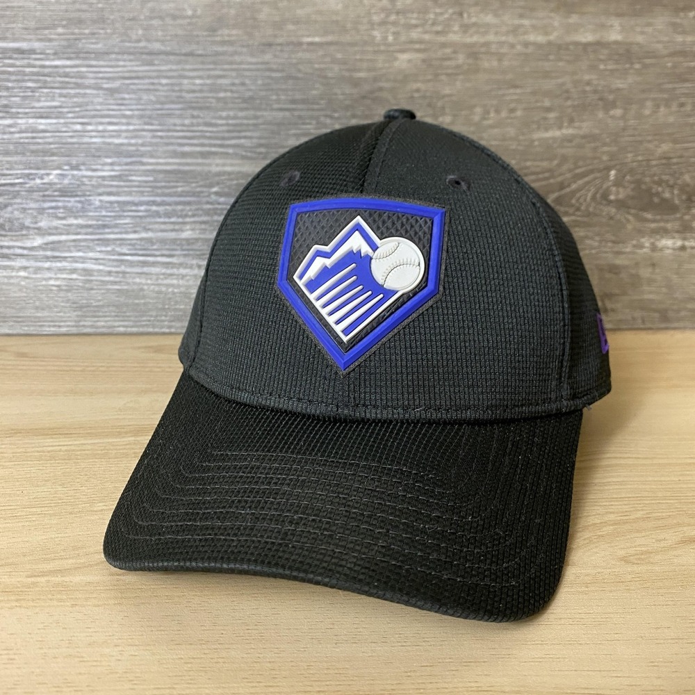 Colorado Rockies Hat Cap Fitted Mens S/M Black MLB Baseball New Era